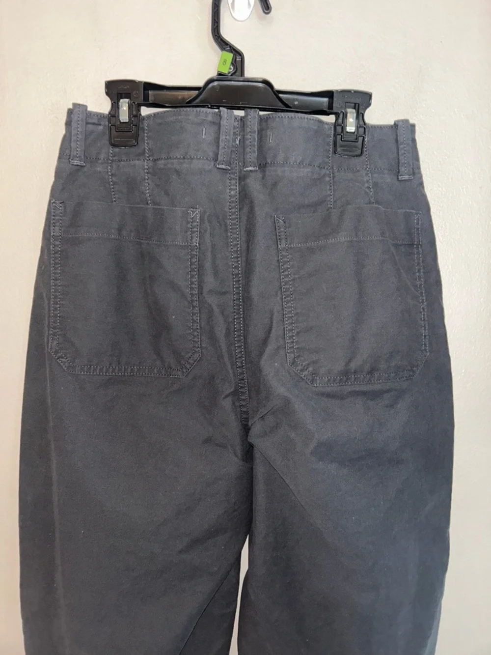 Banana Republic Pants - dark gray barrel leg utility chino - Picture 7 of 14